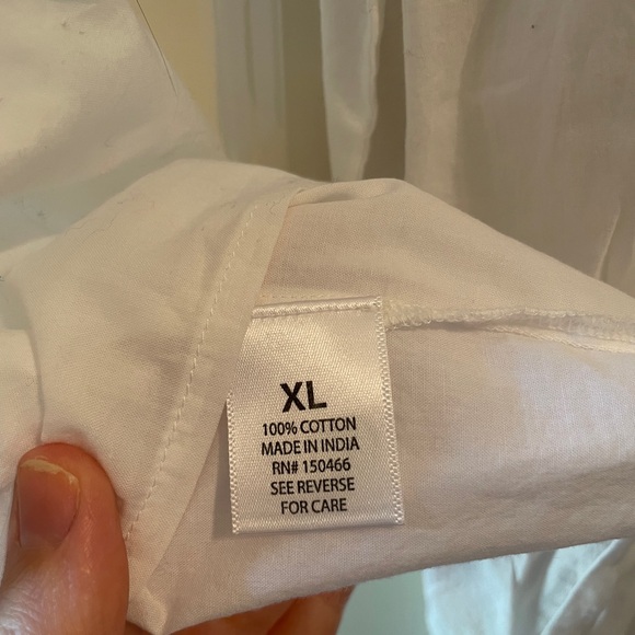 Francesca’s White Cotton Long-Sleeved Top - Picture 6 of 6